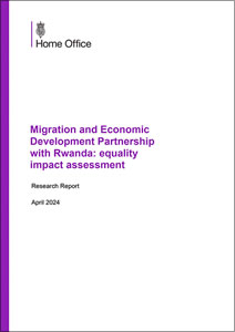 Research Report: Migration and Economic Development Partnership with Rwanda: equality impact assessment