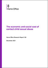Research Report 128: The economic and social cost of contact child sexual abuse