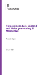 Police misconduct, England and Wales year ending 31 March 2023