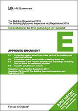 Approved Document E: Resistance to the Passage of Sound (2003 ed inc 2004, 2010, 2013 and 2015 amendments)