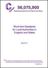Census 2011: Short-term Residents for Local Authorities in England and Wales